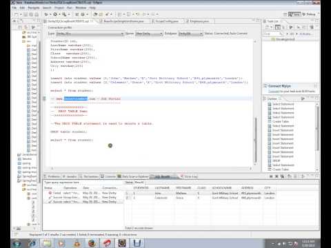 DROP TABLE SQL QUERY DEMO