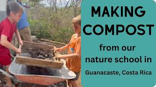 Making Compost - from our project based learning school