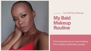 Bald  Head Makeup Look| Soft Glam| Foundation Routine screenshot 2