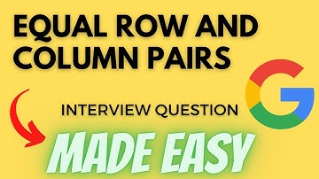 Equal Row and Column Pairs - Leetcode 2352 - Python