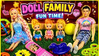 Barbie Doll All Day Routine In Indian Village/ Radha's Story Part 484/ Barbie Doll Bedtime Story||