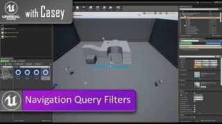 Navigation Query Filters (Separating AI movement) - UE4 With Casey