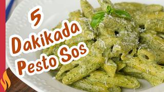 PESTO SAUCE RECIPE IN 5 MINUTES ✅ How to Make Pasta with Pesto Sauce? 😋