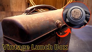 Vintage Rusty Lunch Box & Thermos Restoration