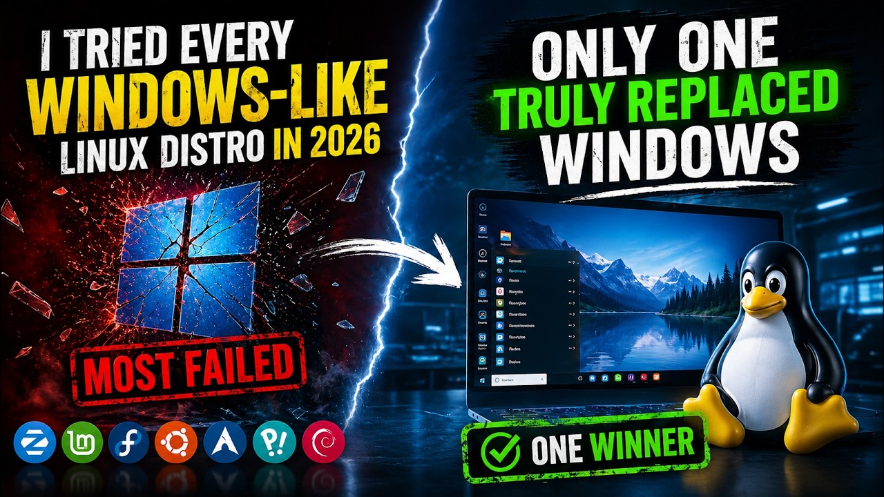 I Tried Every Windows-Like Linux Distro in 2026 — Only ONE Truly ...