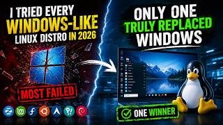 I Tried Every Windows-Like Linux Distro in 2026 — Only ONE Truly Replaced Windows