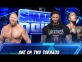 Roman reigns & the rock vs Brock lesnar : full match wwe smackdown 2k24