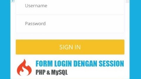 DEMO Tutorial Membuat Form Login dengan Codeigniter dan MySQL
