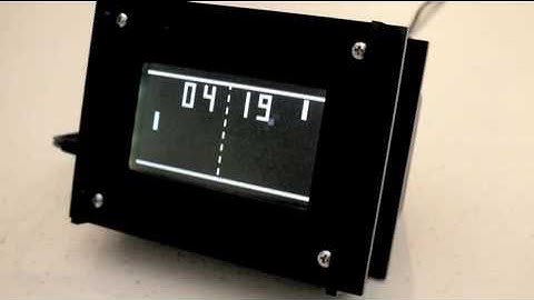 MONOCHRON - open source retro clock