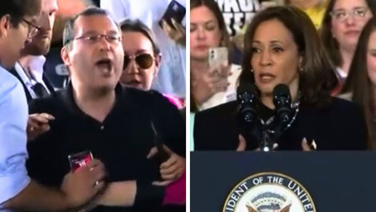 VIRAL: Kamala Harris HECKLED During North Carolina Rally - YouTube