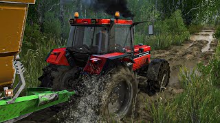 Case Ih 1455 Xl Vs Muddy Road Unstoppable Tractor