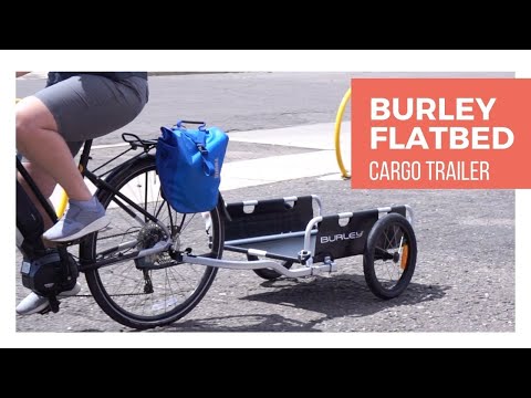Meet the Burley Flatbed Bike Cargo Trailer // Turn any bike into a cargo bike!