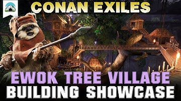 Ewok Tree Village (No Mods) - Building Showcase | Conan Exiles