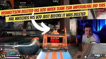 hiswattson DELETED his vod when team tsm imperialhal did THIS #apex #imperialhal #apexlegendsclips