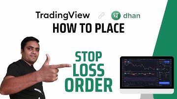 How to place stop loss order on trading view dhan website | Dhan series | Tech with Ankush