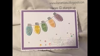 Stamping Up With Karamia - Making Christmas Bright
Colours used in the cards are
Balmy Blue, Highland Heather, So Saffron, Petal Pink, Mint Macaron
I am a newly recruited (July 2018) Stampin Up! Demonstrator
My Online Store
http://www.stampinup.net/esuite/home/karamia/
https://www.facebook.com/karamiasu/
https://www.facebook.com/DesignbyKarenM/
https://twitter.com/Karian77
https://www.instagram.com/karian77/
https://uk.pinterest.com/karenmcclure77/
https://karamiasu.blogspot.com/
Also was Design Team Member for
Scrimpys Lace Closet
https://scrimpys-lace-closet.zibbet.com
and Guest Design Team Member for November 2016 & April 2017 at Xanderous Crafty Stash
https://www.facebook.com/groups/507310872777054/
Also was Guest Design Team Member for January 2017 at Fernli Designs
http://www.fernlidesigns.com/
https://www.facebook.com/Fernlidesign Stamping Up With Karamia - Making Christmas Bright