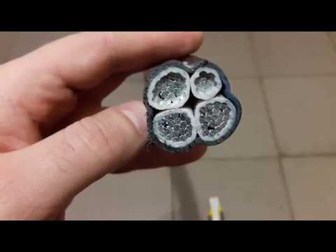 Как очистить алюминиевый кабель от изоляции на цветмет