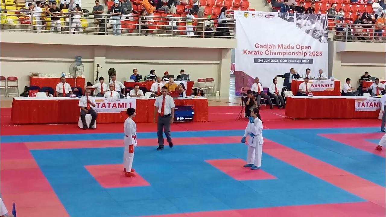 Kumite Kadet Putri Gajah Mada Karate Open Championship AW 2023 - YouTube