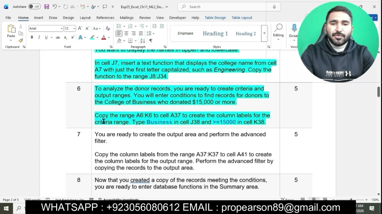 Exp25_Excel_Ch11_ML2_Donors | Excel Глава 11: Оценка работы промежуточного уровня 2 - Список доноров