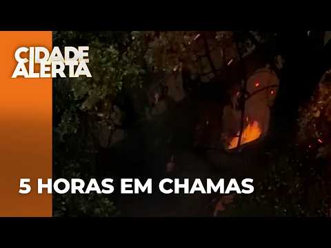 5 hours of flames: massive fire in Boqueirão; homeowner is missing