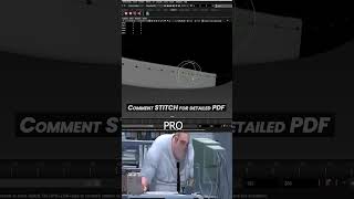 Model Realistic Stitches in Maya Using Curves &amp; MASH Nodes! 🧵 #mayatutorial  #Shorts