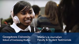 Master's in Journalism: Faculty & Student Testimonials