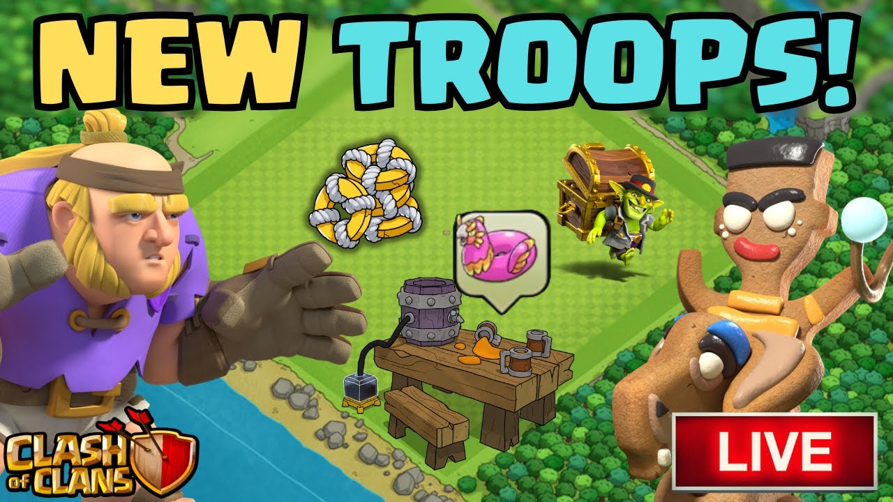 NEW Event Troops are BACK in the Game! Giant Thrower, Ram Rider and MORE! | Clash Of Clans LIVE