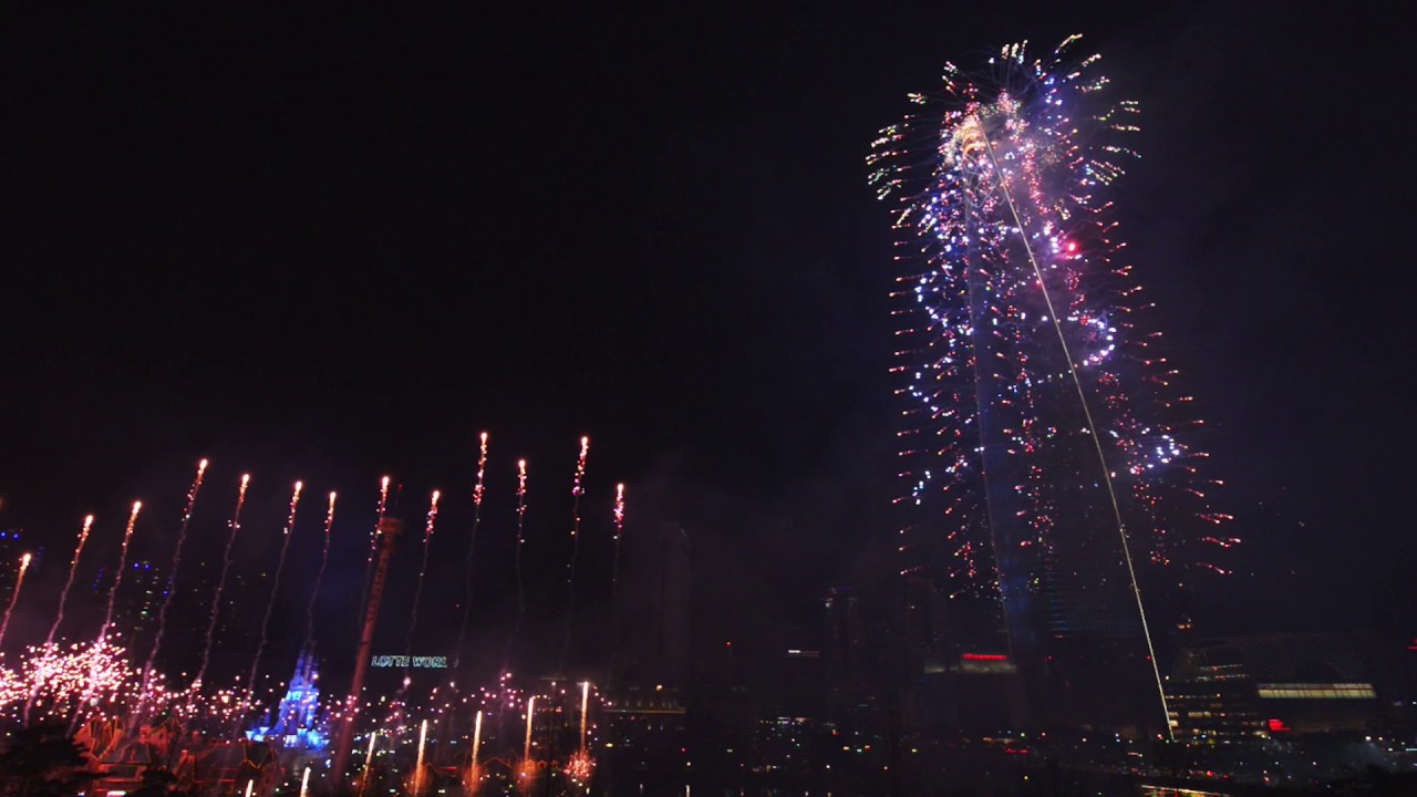 Lotte World Tower Fireworks SIGNIEL Launching YouTube