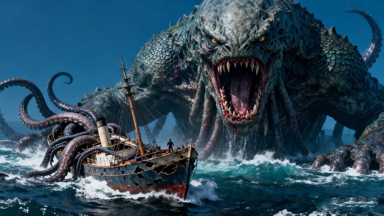 A mutated sea monster takes revenge on humanity and has taken over the ship!【深海大鱼】