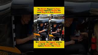 MrBeast explores Mumbai in an auto rickshaw! 🛺🇮🇳 Biggest creator, simplest ride. ❤️ #MrBeast #Mumbai