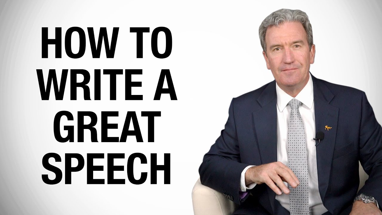 write a good speech