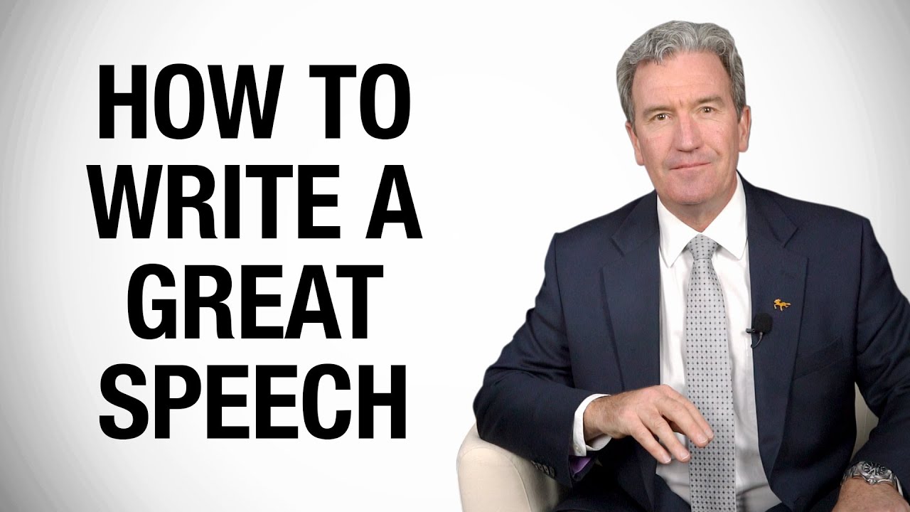 writing a good how to speech