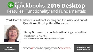 QuickBooks Desktop Navigation Basics with Kathy Grosskurth