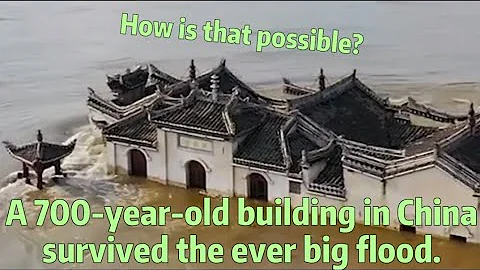 A 700-year-old building in China survived the ever big flood. - DayDayNews