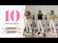 10 WAYS TO WEAR CREAM JEANS // Charlotte Olivia