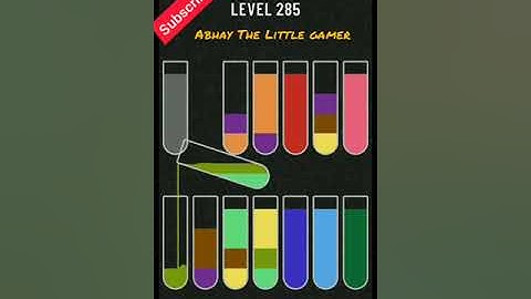 Water sort puzzle level 285