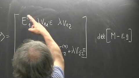 Advanced quantum mechanics Lecture 18 of 30