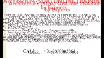 IBM Websphere Service Oriented Architecture SOA Online Training and Support