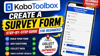 How to Create a Survey Form in KoboToolbox for Data Collection | Beginner's Guide 2026