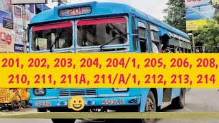 KOLKATA BUS ROUTE | 201, 202, 203, 204, 204/1, 205, 206, 208, 210, 211, 211A, 211/A/1, 212, 213, 214