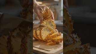 Satisfying Pineapple Cutting ASMR 🍍✨ | Ultra Crunchy Sounds #BubbleZen