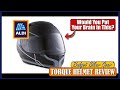 Aldi Torque Motorcycle Helmet Review - Unbox & Test on BMW R1250 GS  Adventure - YouTube
