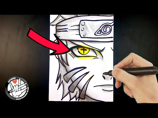 Como Desenhar O Naruto Modo Sannin ( Tutorial Passo a Passo) - How