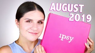 IPSY GLAM BAG PLUS UNBOXING + TRY ON | August 2019