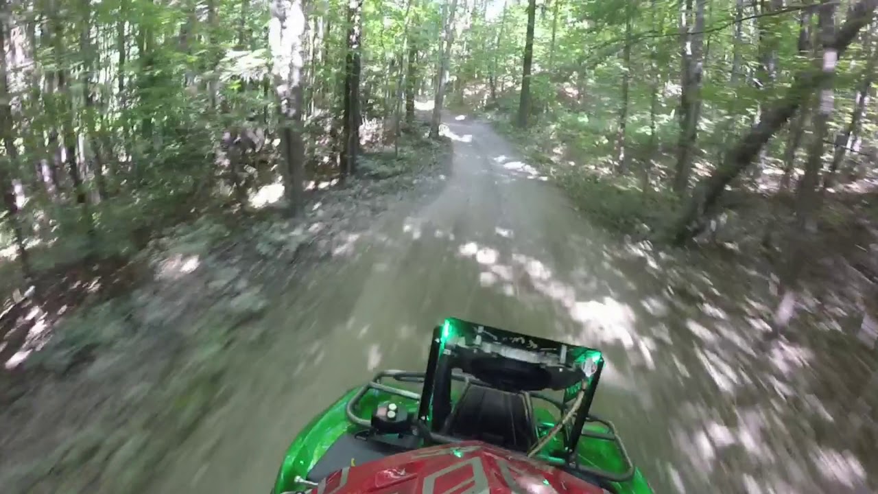 ATV trail riding Claremont New Hampshire Burger King trail 9217 YouTube
