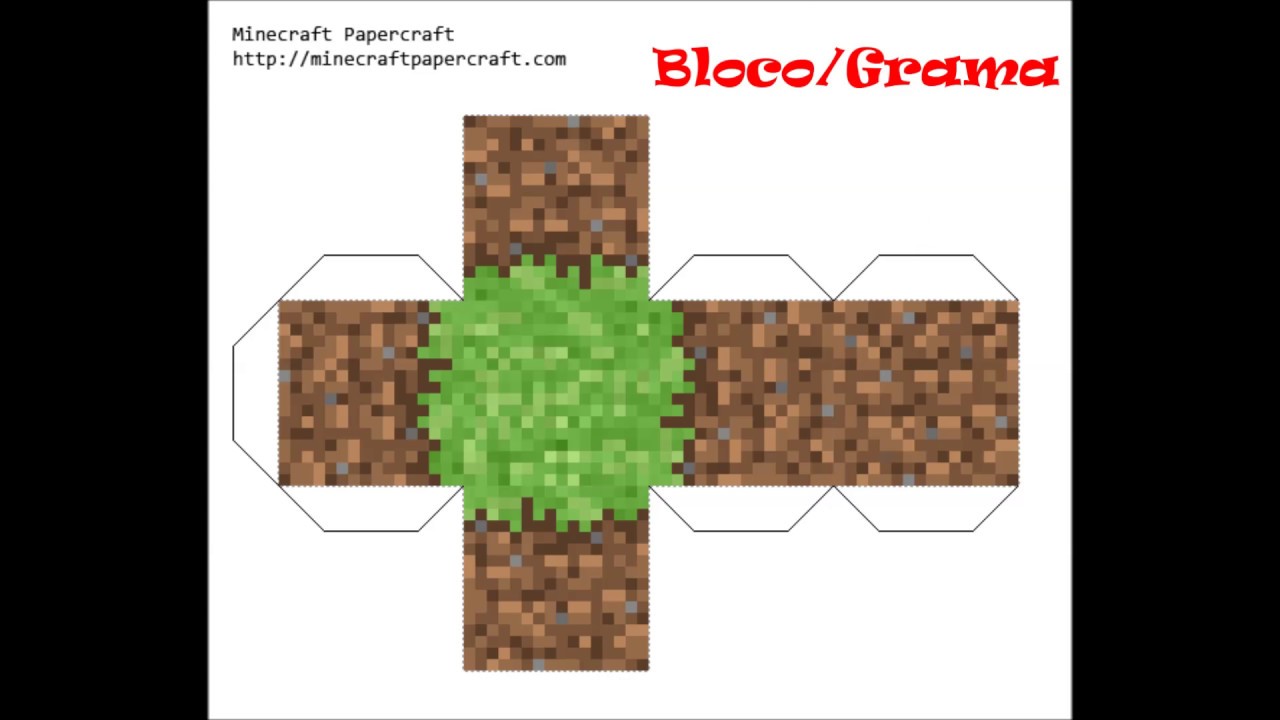 Papercraft-Boneco de Papel do Minecraft faça o seu mesmo — Видео