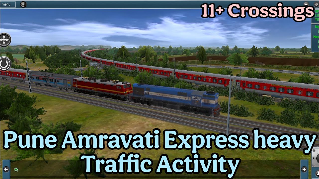 Pune Amravati Express Heavy Traffic Activity||14+Crossings Activity for Ir Maharashtra Route