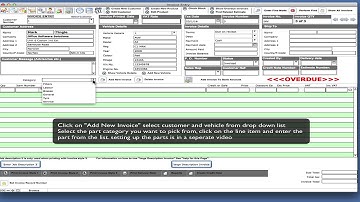 Garage Manager Quick Invoice and Invoicing Software Demo