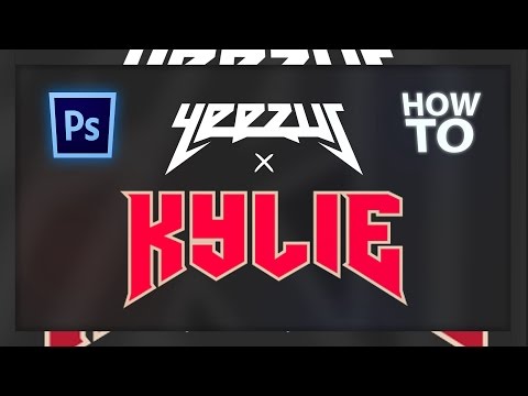 How To Make A Logo Like YEEZUS, Metallica, Kylie | PHOTOSHOP Tutorial