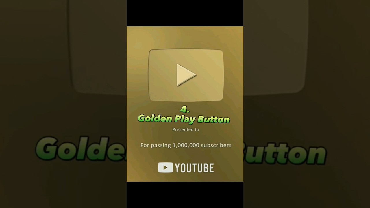 Golden Play Buttonyoutube short video upload 2023 